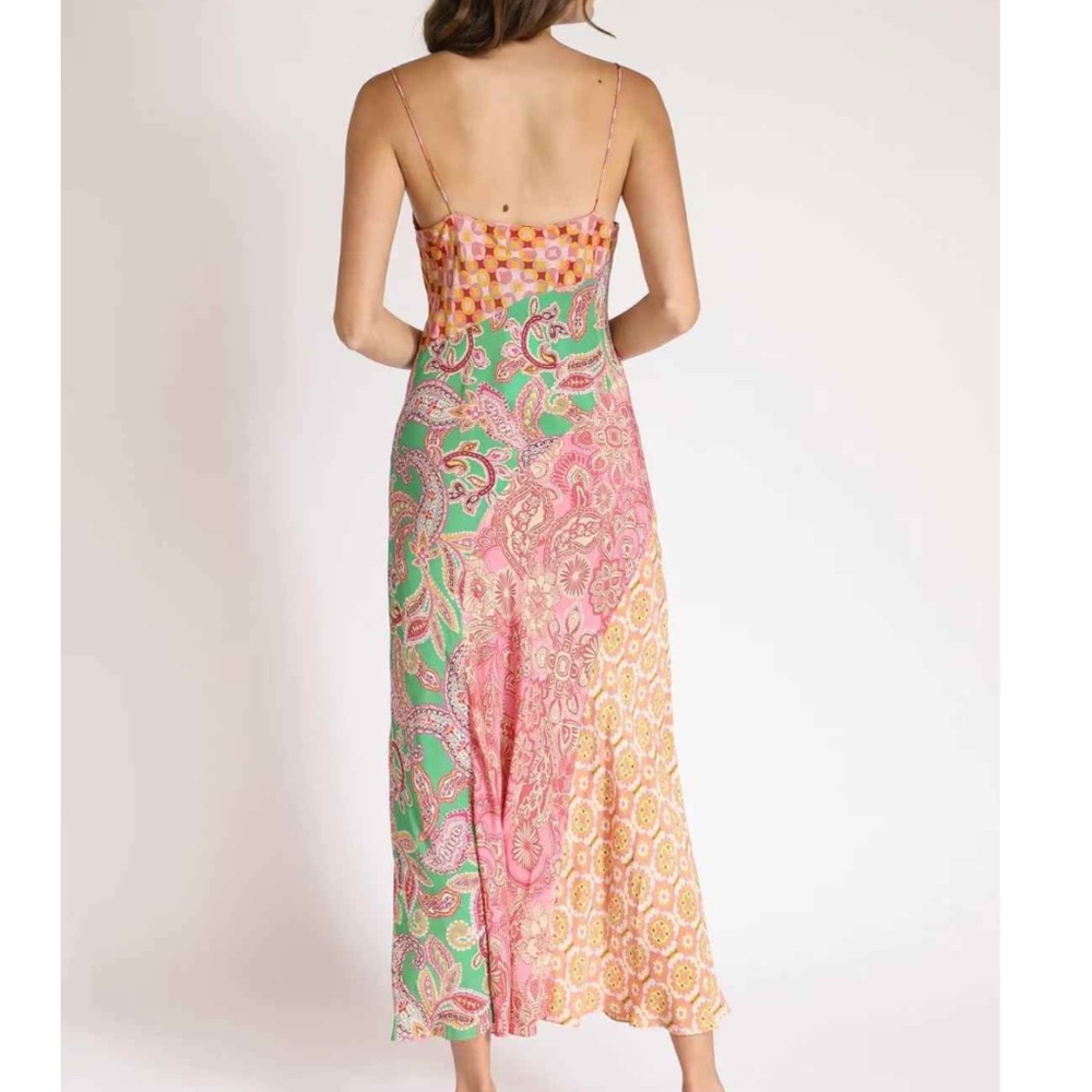 BEST Anthropologie x Kachel Stefani Midi Slip Dress - Multi Color AU10/US6 - Picture 3 of 9